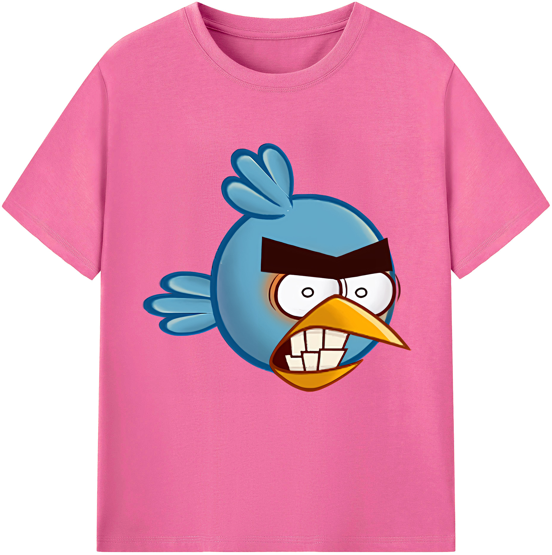 （画像用） Angry Birds アングリーバード レディースカジュアルプリントTシャツ（綿100％）